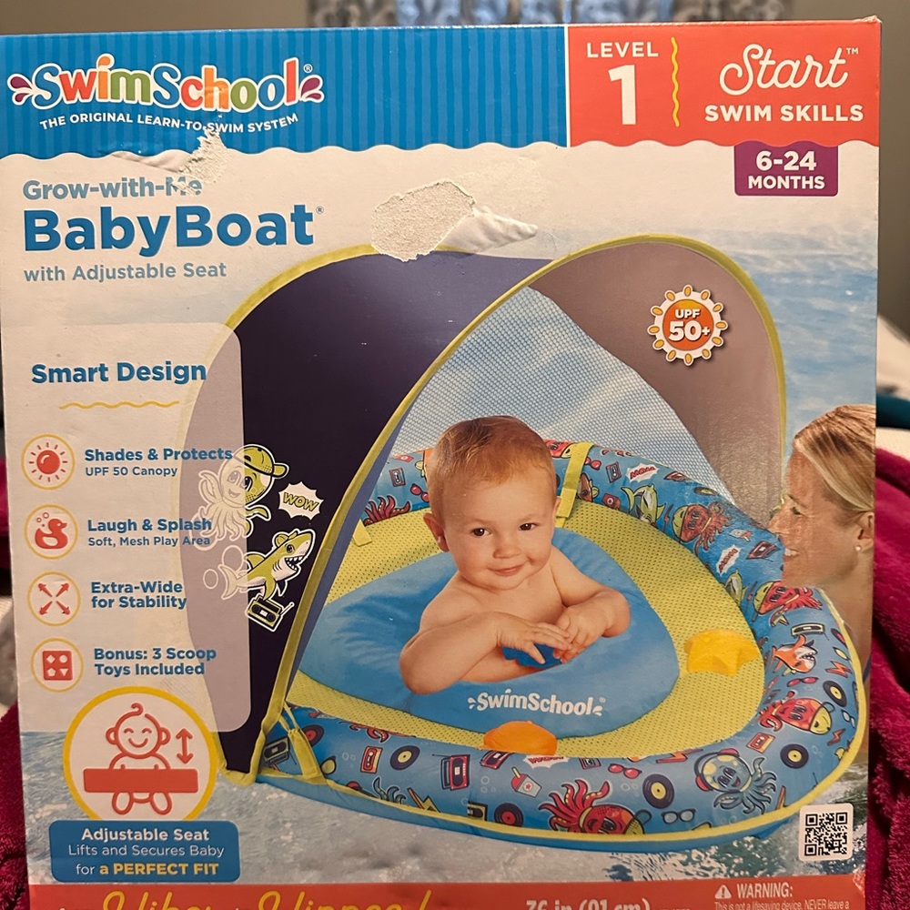 Swim School baby boat.
